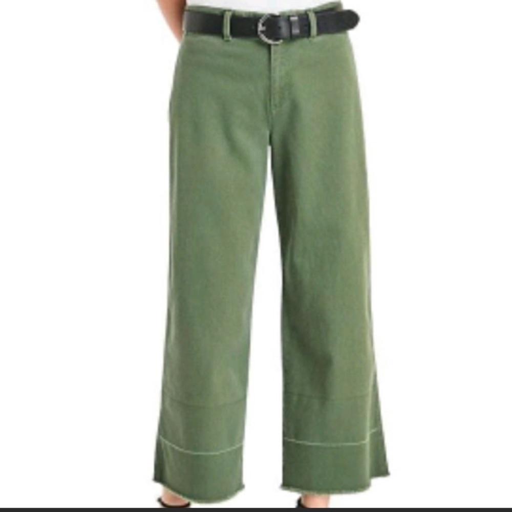 Gap wide leg cropped pants